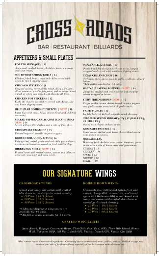 Main Menu, printed page 1 of 4
